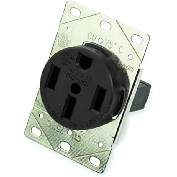 RV 50 Amp 125250 V NEMA 1450R 3P 4 W receptáculo de_1
