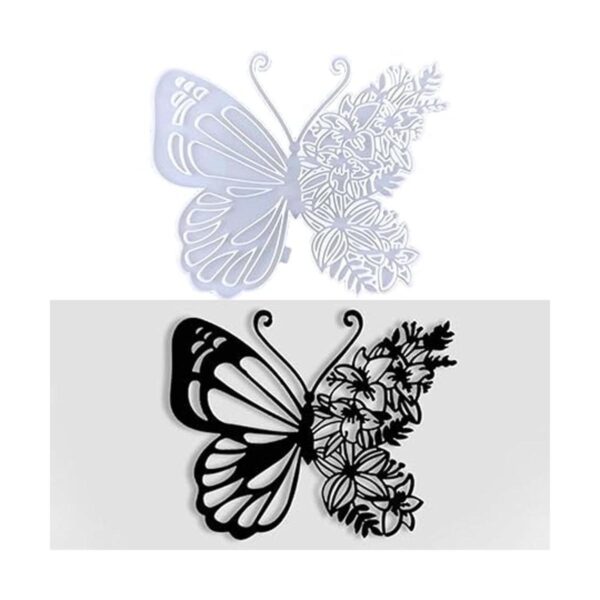 Molde de resina de silicona de mariposa muy grande para_1