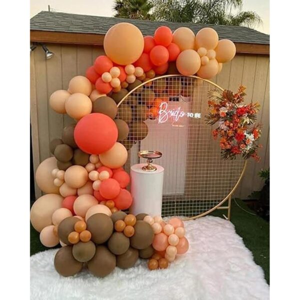 Kit de arco de guirnalda de globos naranjas con globos_5