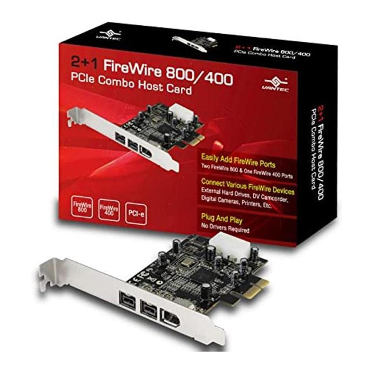 Vantec 21 FireWire 800400 PCIe Combo Host Card UGTFW210