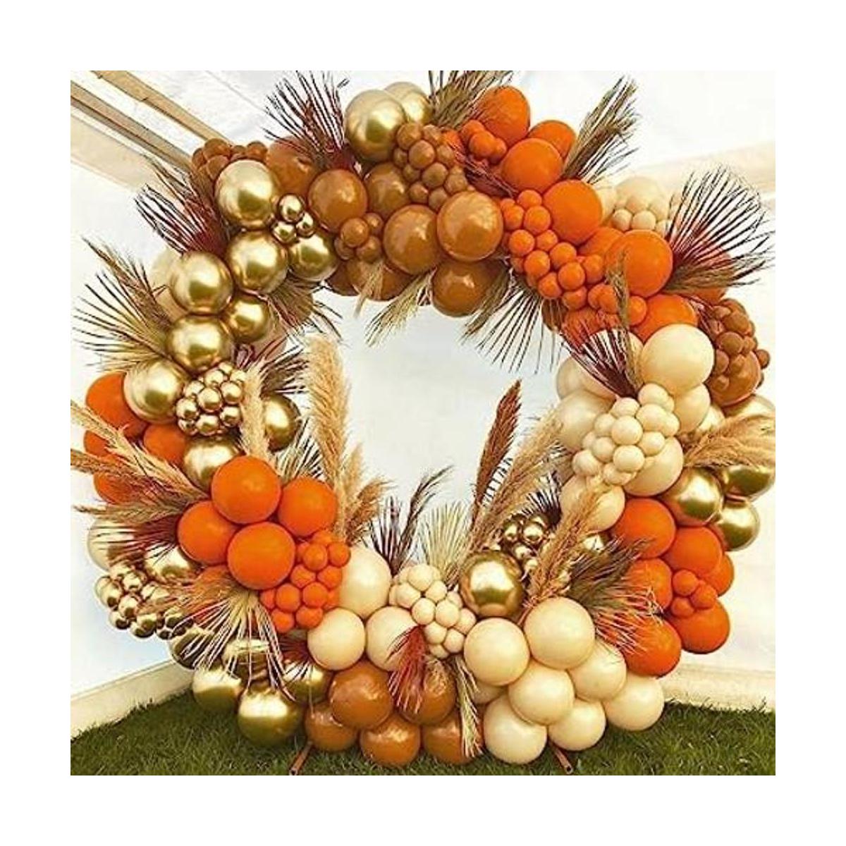 Kit de arco de guirnalda de globos naranjas con globos