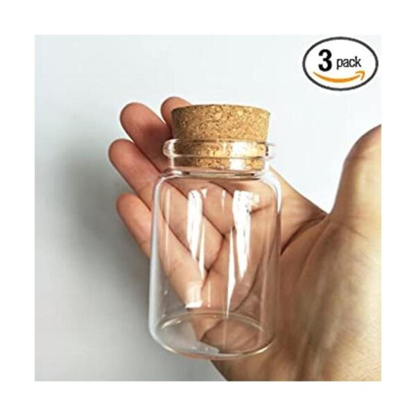 Luo House 3 botellas de vidrio pequeñas de 2.7 fl oz_1