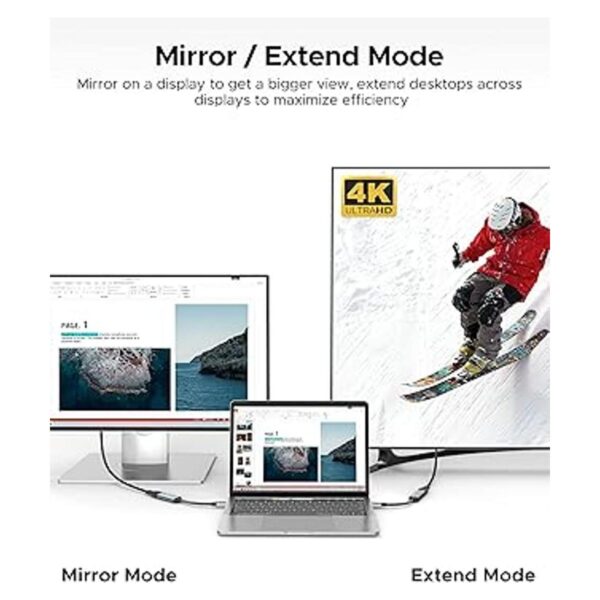 Adaptador USB C a HDMI 4K WARRKY conector chapado en oro_4