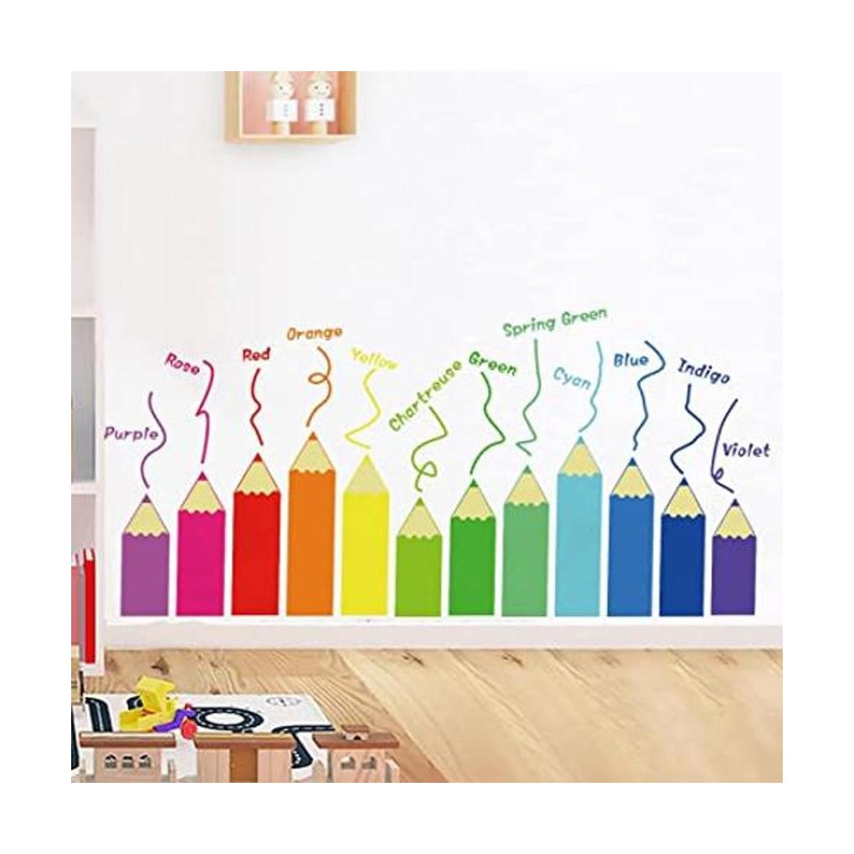 Calcomanías de pared de color para habitación de los