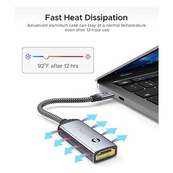 Adaptador USB C a HDMI 4K WARRKY conector chapado en oro_3