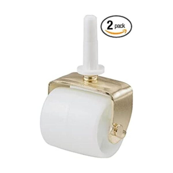 Shepherd Hardware 9535 Rodillos de cama blancos de 2 18_1