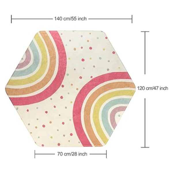 STARUIA Alfombra de arco iris para dormitorio de bebés 55