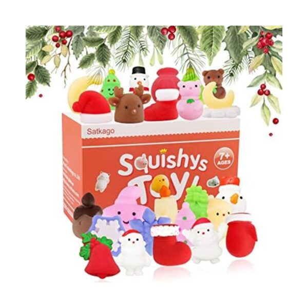 Satkago Juguetes blandos de Mochi de Navidad 25 piezas_1