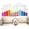 Calcomanías de pared de color para habitación de los