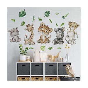 Yovkky Calcomanías de pared de animales de safari para_1