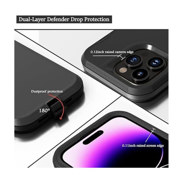 Funda compatible con iPhone 14 Pro Max con funda de clip_4