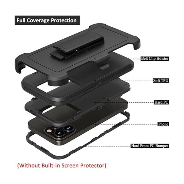Funda compatible con iPhone 14 Pro Max con funda de clip_5