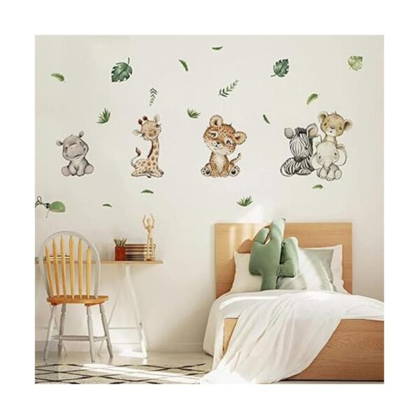 Yovkky Calcomanías de pared de animales de safari para_5