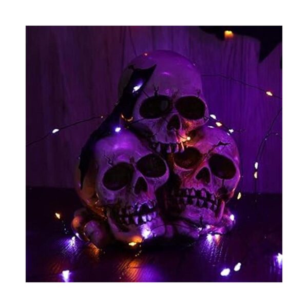 Joomer Luces de Halloween moradas naranjas paquete de 2_2