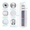 Aojezor Clóset esquinero pequeño para baño con puertas y_5