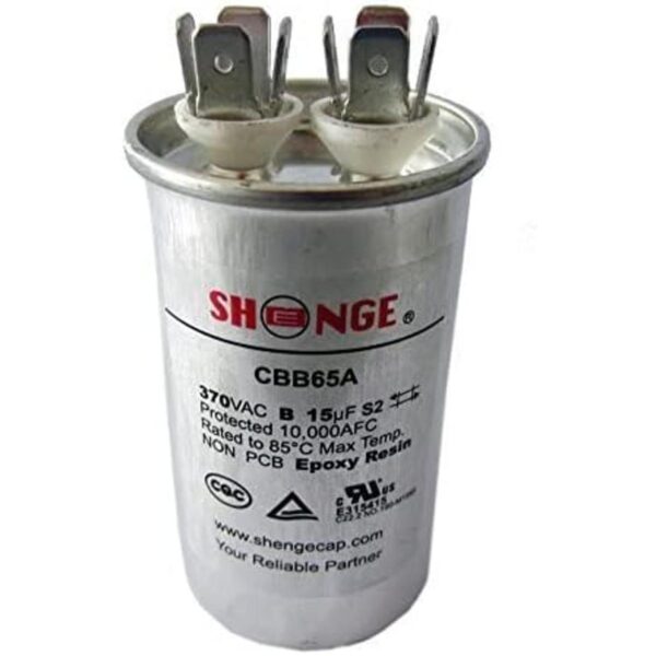 Motor Run Capacitor 5 MFD 370 V VAC V 5UF Oval_2