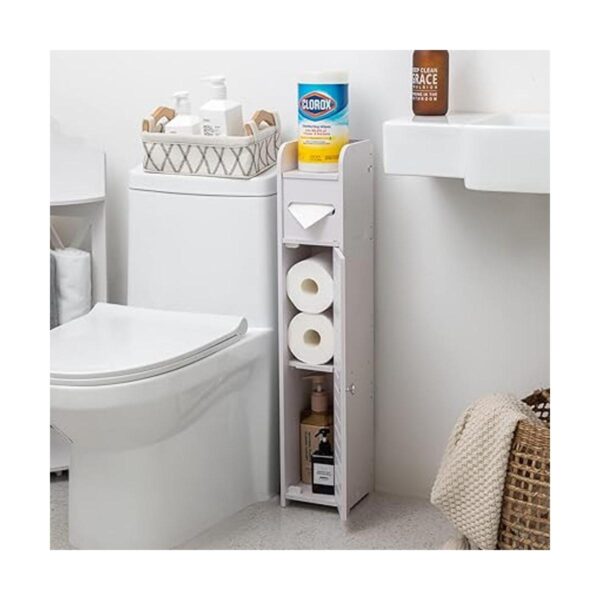 Aojezor Clóset esquinero pequeño para baño con puertas y_3