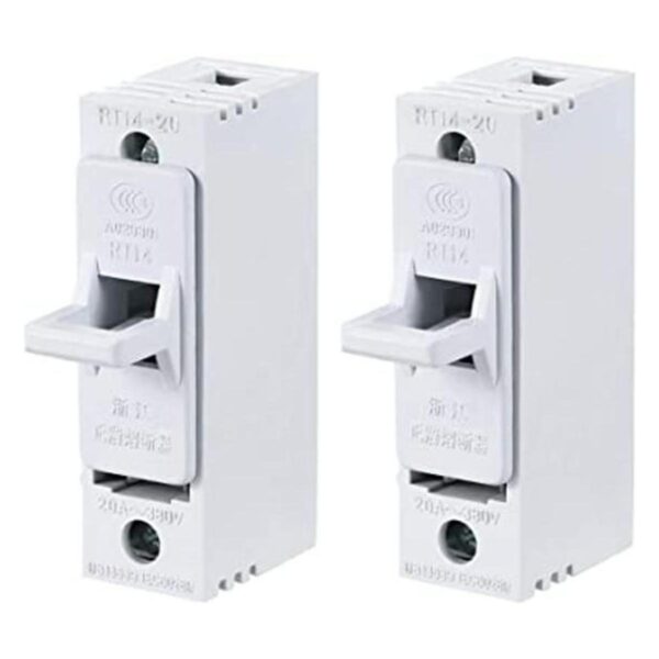 uxcell Portafusibles de un solo polo AC380V 20A RT14 RT18_1