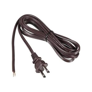 uxcell Cable de lámpara eléctrica de color plateado con_1