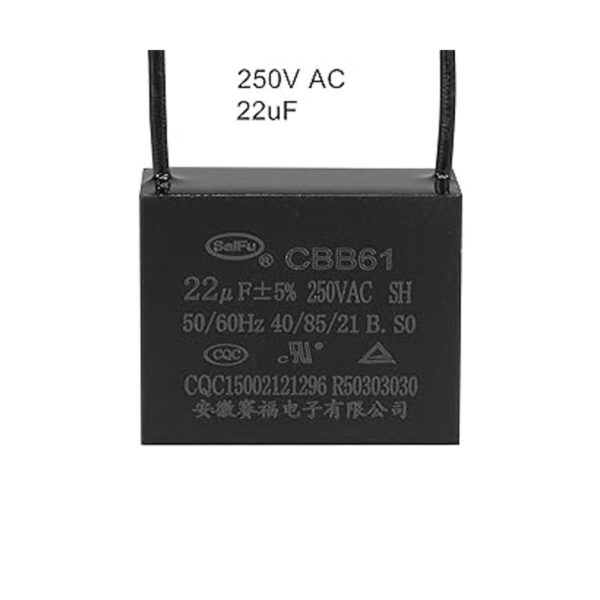 uxcell Condensador de ventilador de techo CBB61 22uF 250V_4