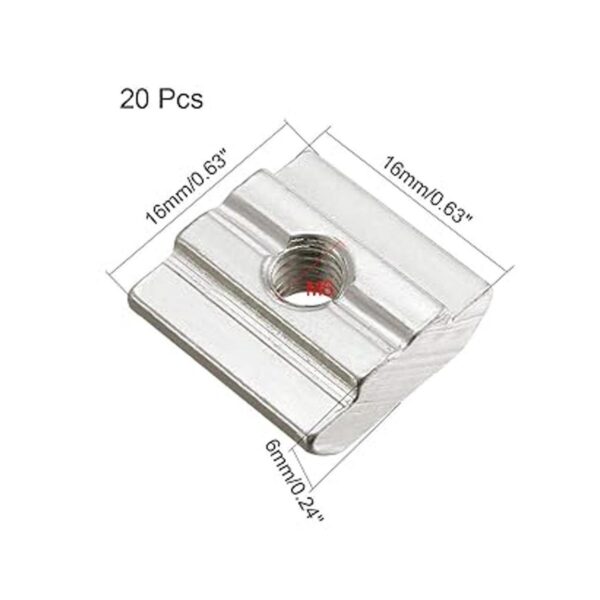 uxcell Slide in TNut M5 Threaded for 3030 Series Perfil_2