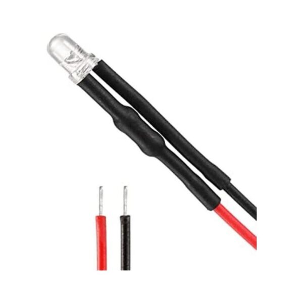 uxcell 42 luces LED precableadas de 0.118 in de color