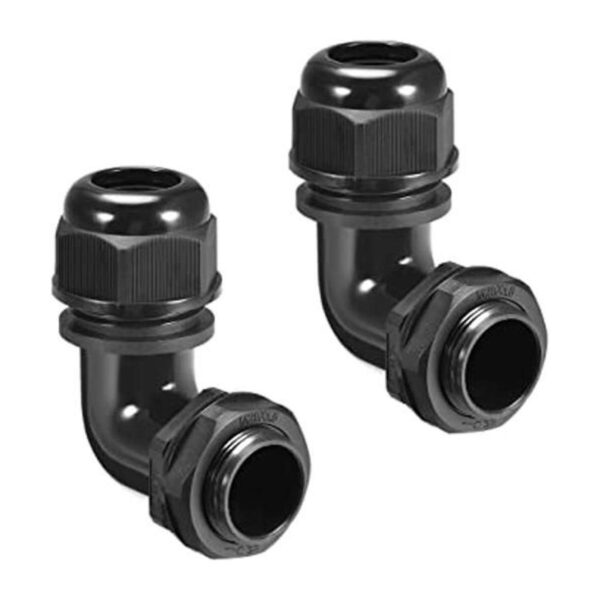 uxcell M25 Cable de nailon IP68 90 grados resistente al_1