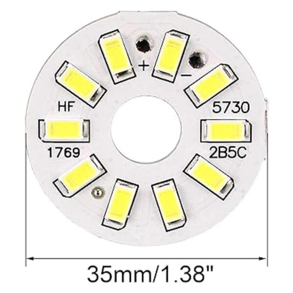 Uxcell Bombilla LED de chip 300 mA 5 W 10 LED 5730 SMD_2