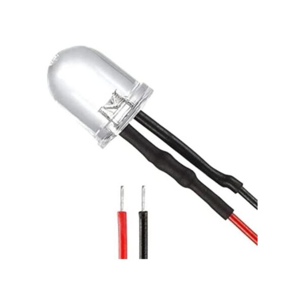 Uxcell 5 piezas de 0.394 in con cable LED rojo DC36 V_1