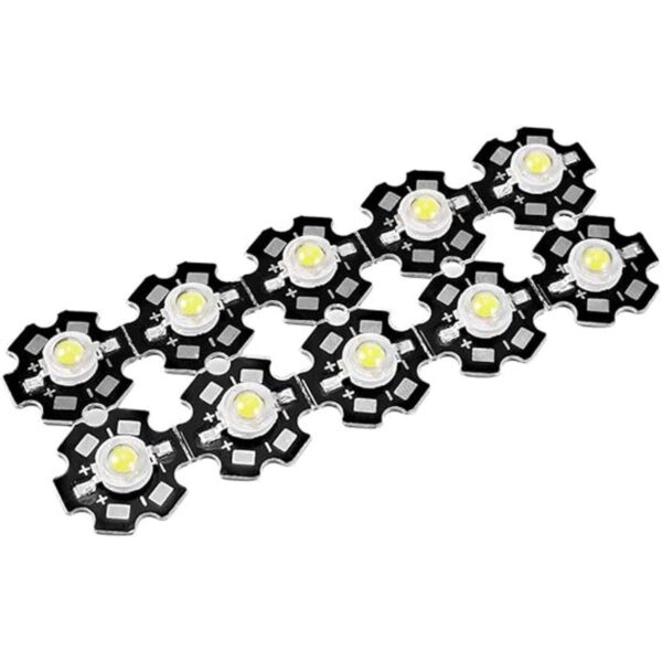 Uxcell 280350mA 1W LED Chip Bombilla COB Luz Perlas Blanco_1