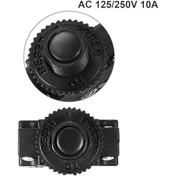 uxcell 2 protectores térmicos de sobrecarga de 125250 V_2