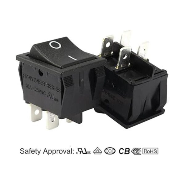 uxcell 4 Terminal 2 Posiciones IO Barco Cableado DPST_2