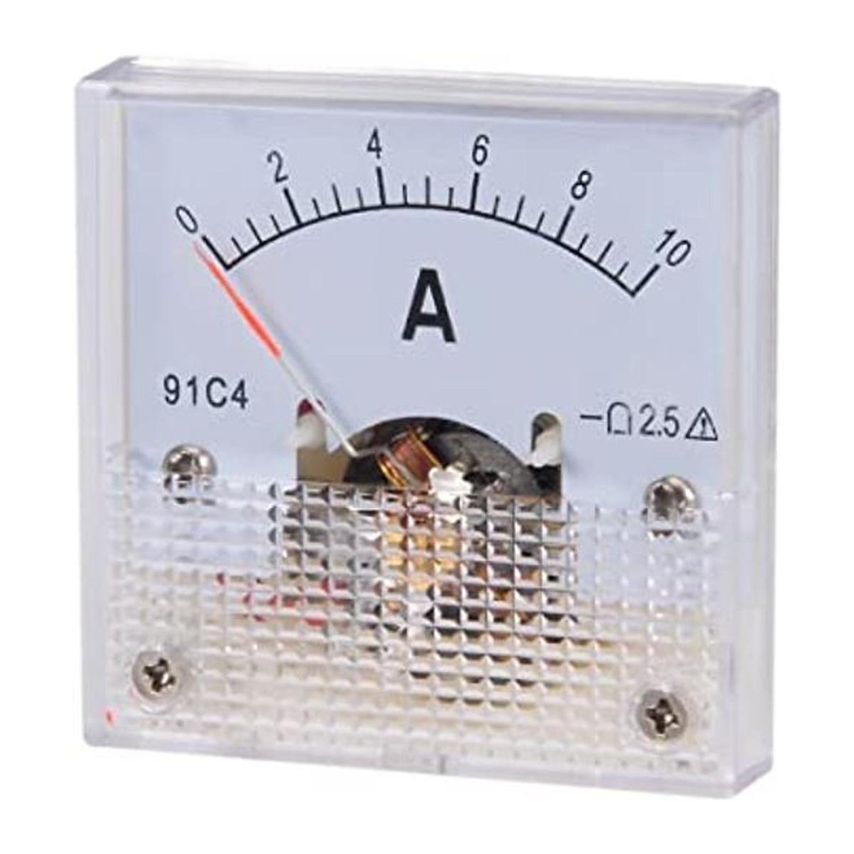 uxcell 85C1 Medidor analógico de corriente CC 2 A