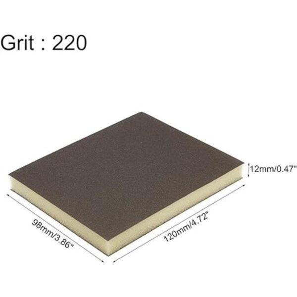uxcell Esponja de lijado grano medio grano 220_2