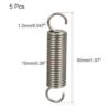 uxcell Alambre de resorte comprimido extendido de_2