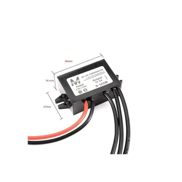 uxcell convertidor de voltaje impermeable regulador paso a_3