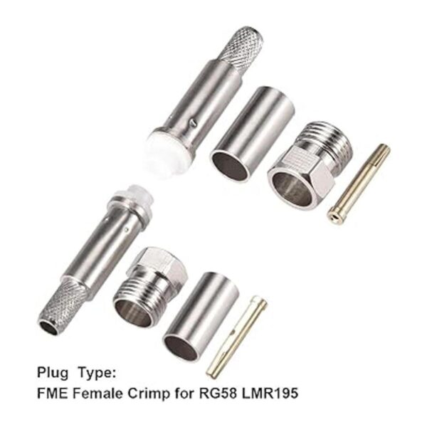 uxcell FME hembra de latón para conector coaxial RG58_2