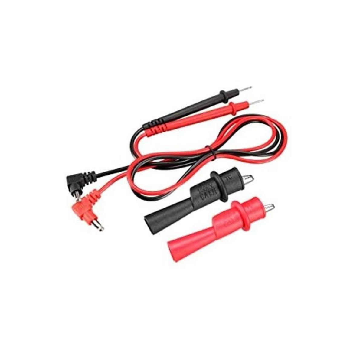 uxcell Cables de prueba para multímetro con pinzas de