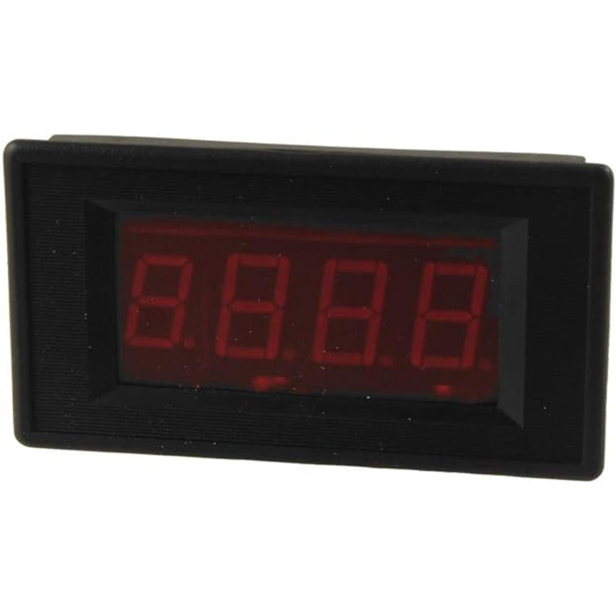 uxcell Voltímetro rojo del panel de prueba del voltaje de