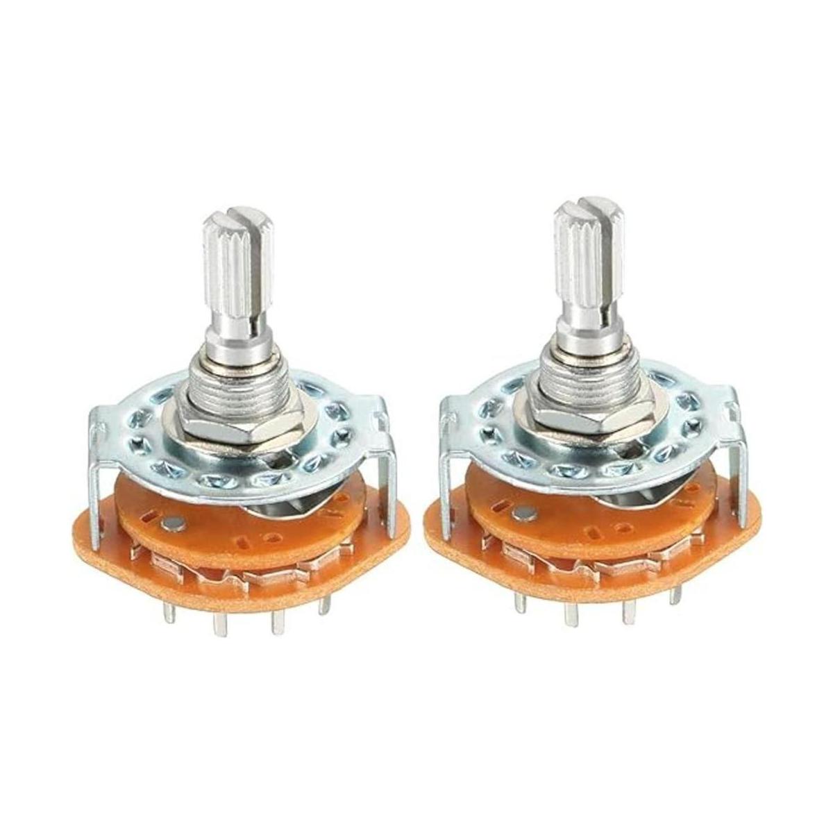 uxcell 1P8T 1 Pole 1 Interruptor giratorio con pomo