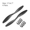 uxcell RC Propellers CW CCW 1147 11x4.7 pulgadas 2Vane_2