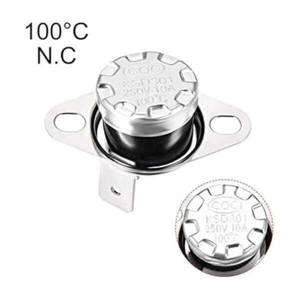 uxcell KSD301 termostato 212.0 F212 F 10 A N.C ajustar_4
