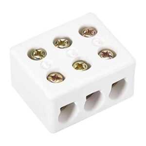 uxcell Bloques de terminales de cerámica de 3 vías para_1
