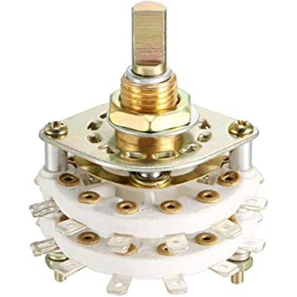 uxcell 2P11T selector de conmutador giratorio de canal de_1