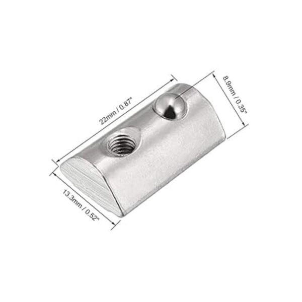 uxcell Tuercas elásticas de resorte enrollables M4 T para_2