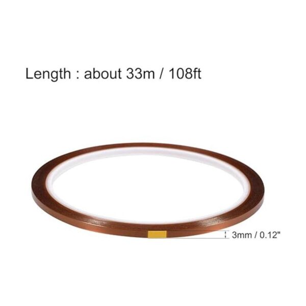 uxcell Cinta resistente al calor cinta adhesiva de alta_3