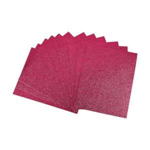 uxcell Hojas de espuma EVA magenta con purpurina de 11 x 8_1