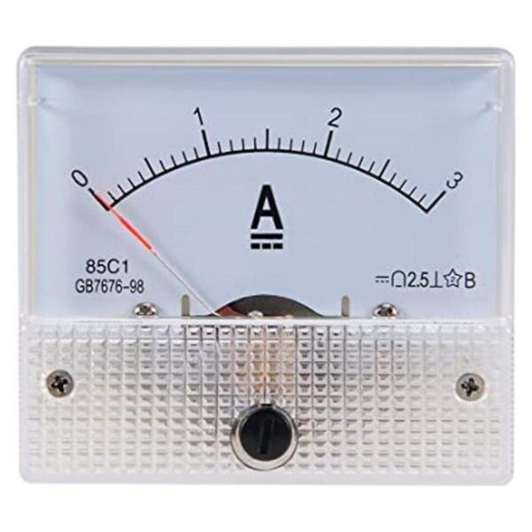 uxcell Medidor de panel de corriente analógica DC 03A 85C1_1