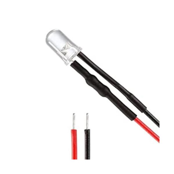 uxcell 10 bombillas LED con cable de 0.197 in blanco_1