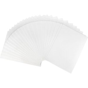 uxcell Hojas de espuma EVA con purpurina blanca de 11 x 8_1